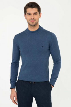 Karpier Markalar  Blue Casual Sweater