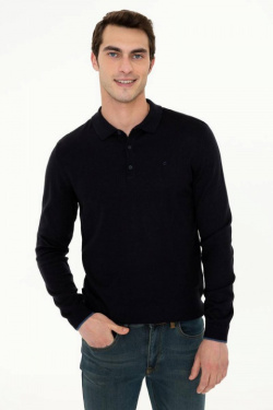 Karpier Markalar  Dark blue Casual Sweater