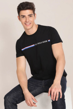 Karpier Markalar  Round neck Black T-shirt