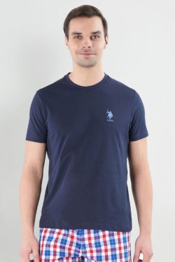 Karpier Markalar  Round neck Dark blue T-shirt