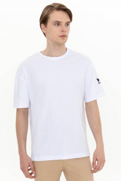 Karpier Markalar  O neck oversize White T-shirt