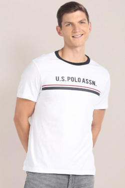 Karpier Markalar  Round neck White T-shirt