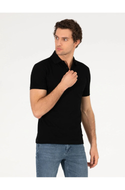 Karpier Markalar  Round neck Black T-shirt