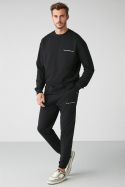 Beýleki markalar  Round neck Black Sportswear
